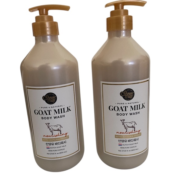 🍯 Shower Mate Manuka Honey Body Wash – 2 Pack – 27.05 oz Each – Dutch Goat Milk - Picture 1 of 1